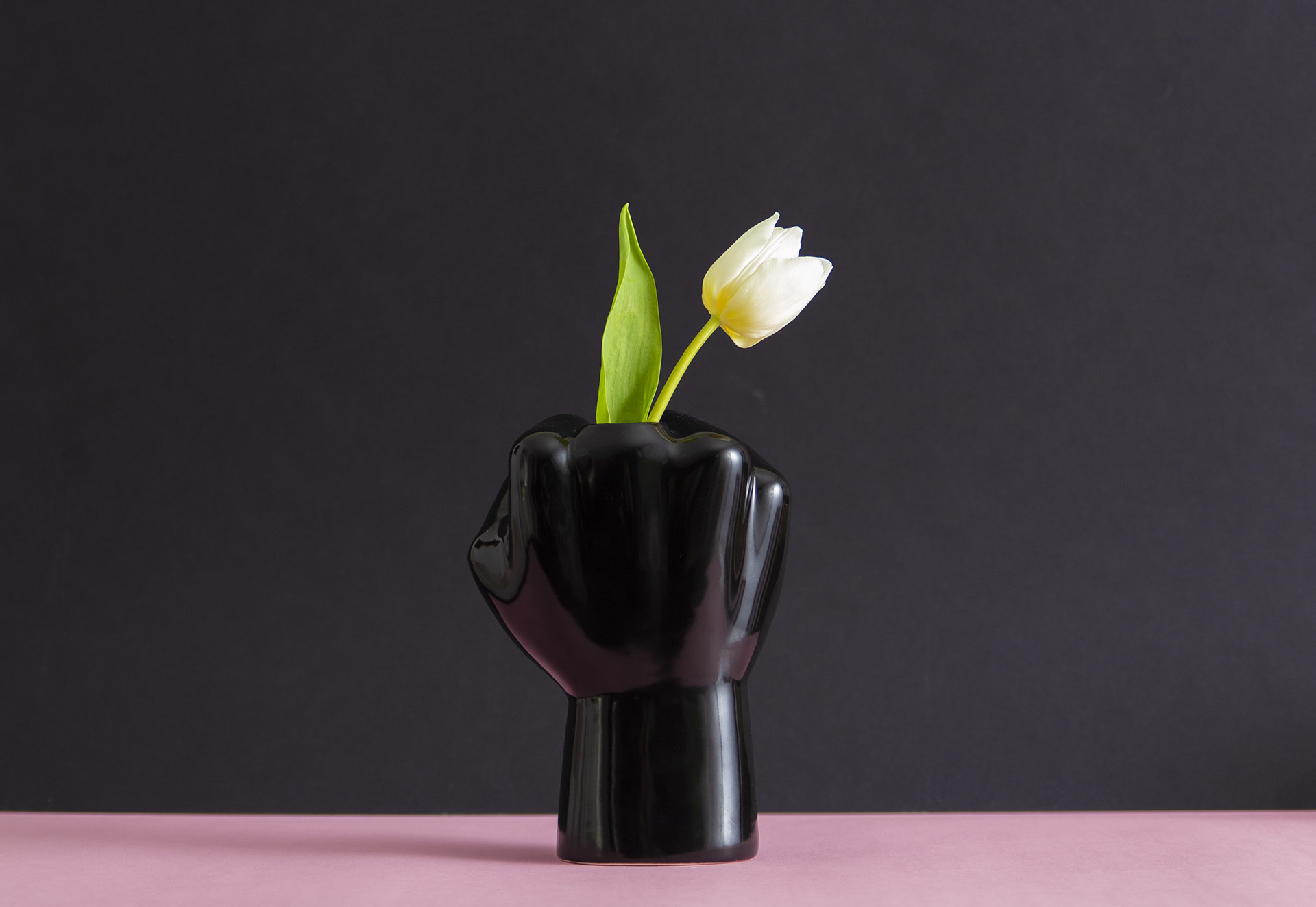 A flower vase with a message: FCK Vase, we FCKing love you!
