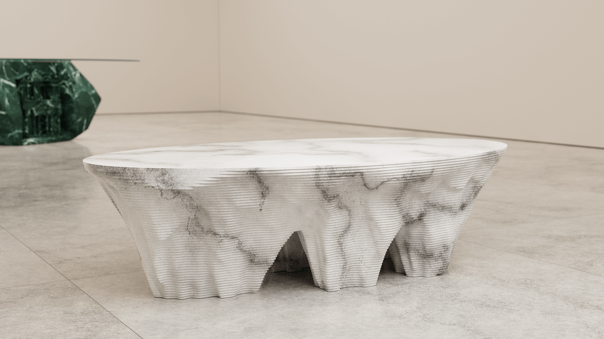 Monument Valley Coffee Table, a coffee break that pays homage to the iconic rock formations of the Wild West