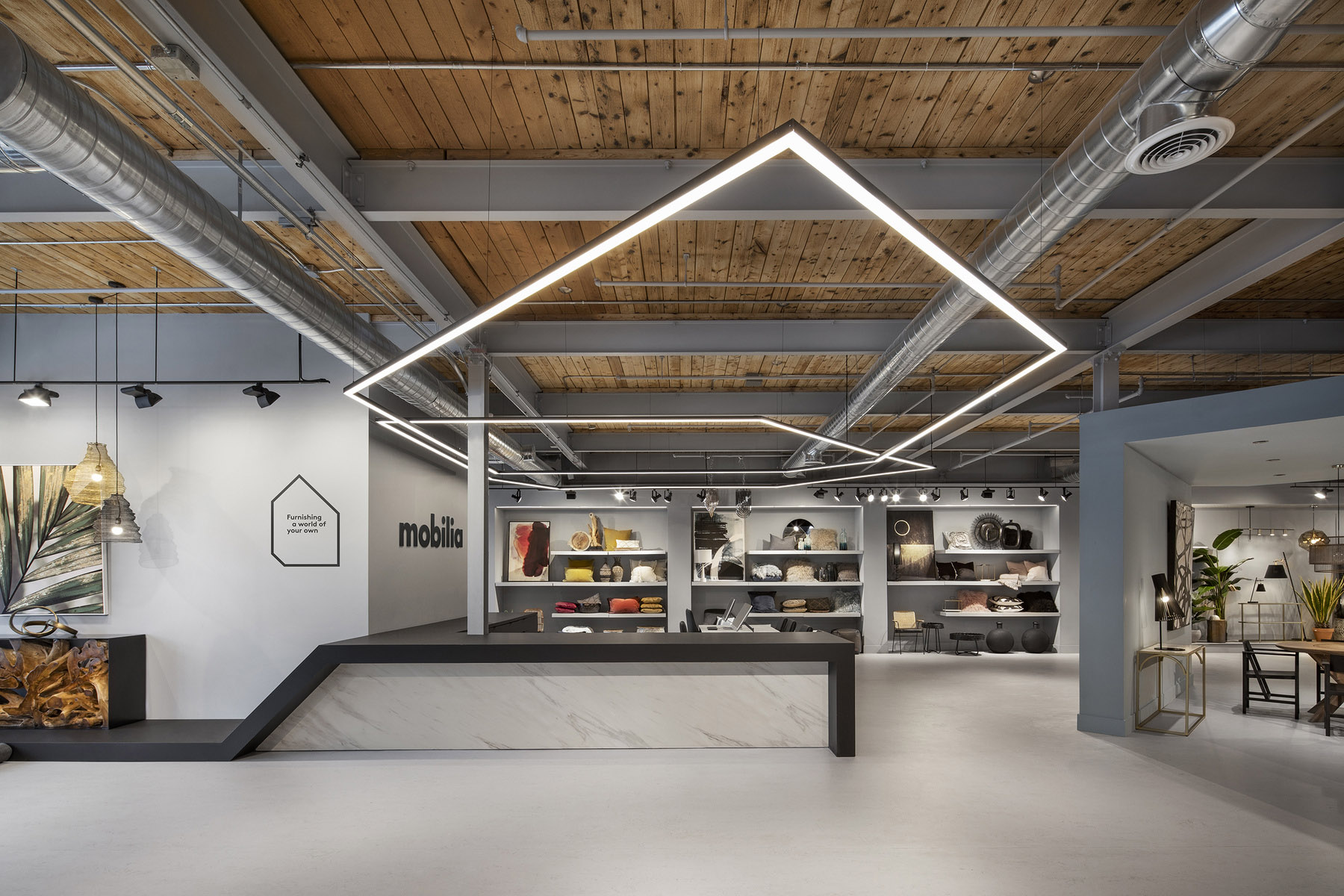 New showroom for Mobilia, for a setting that inspires and drives the visitor
