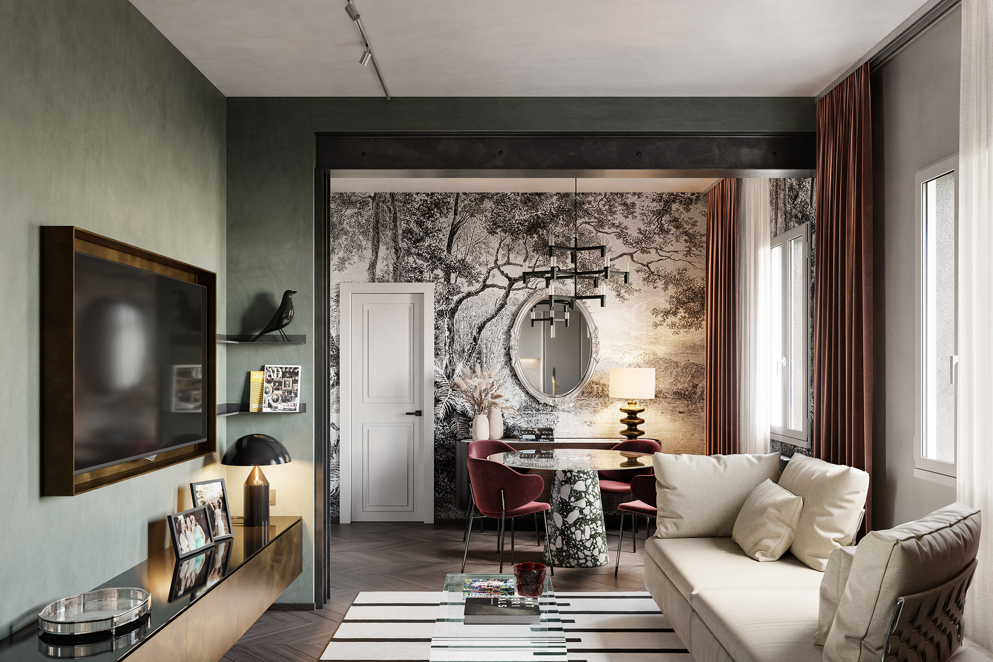 Matilde Apartment. Furnishing virtuosity in a showroom apartment