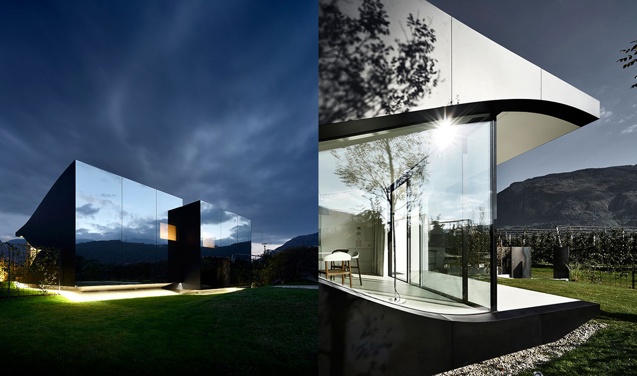 A contemporary and exclusive vacation in South Tyrol's Mirror Houses