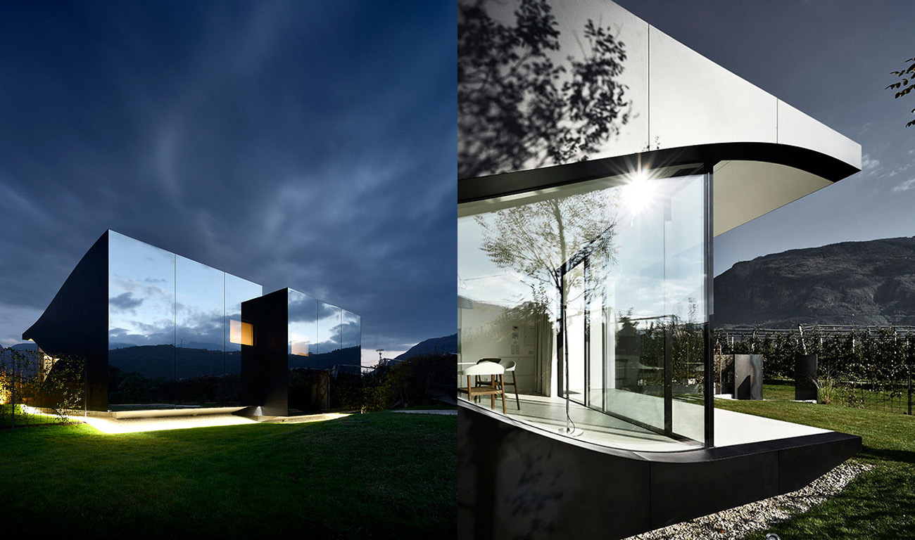 Des vacances contemporaines et exclusives dans les Mirror Houses en Haut-Adige