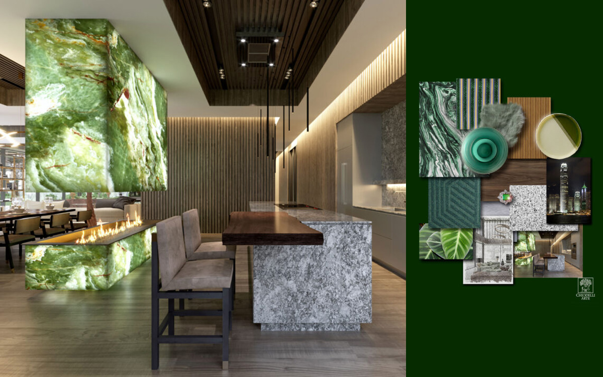 Interior project between art and craft. Hillside, a tribute to beauty