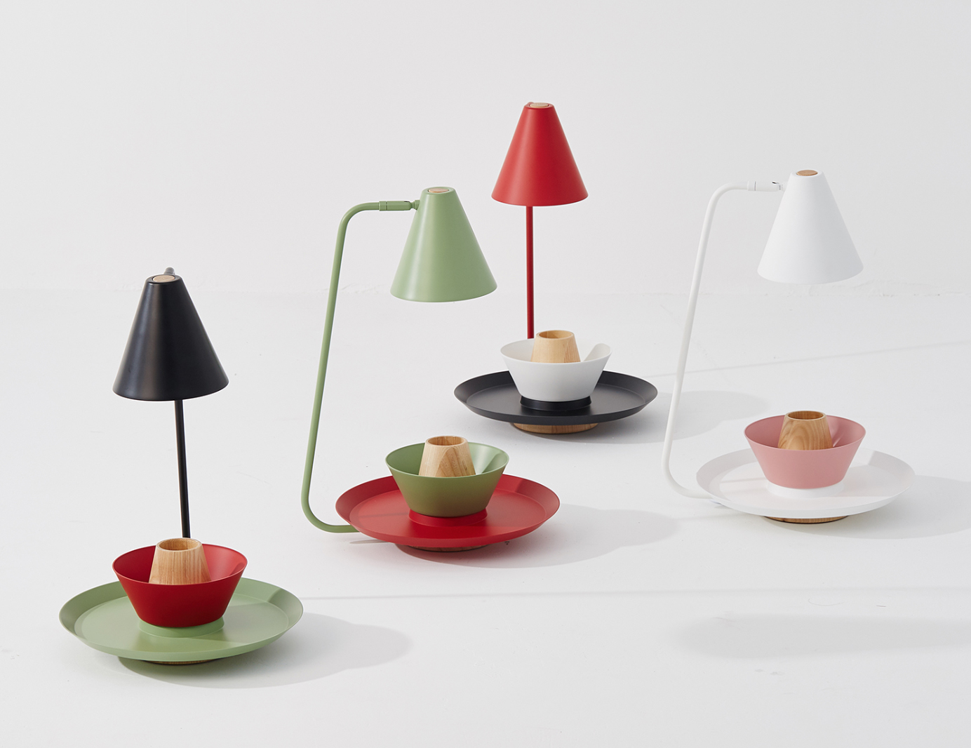 Table Lamp Conik. Minimal Scandinavian design made playful through modularity and color
