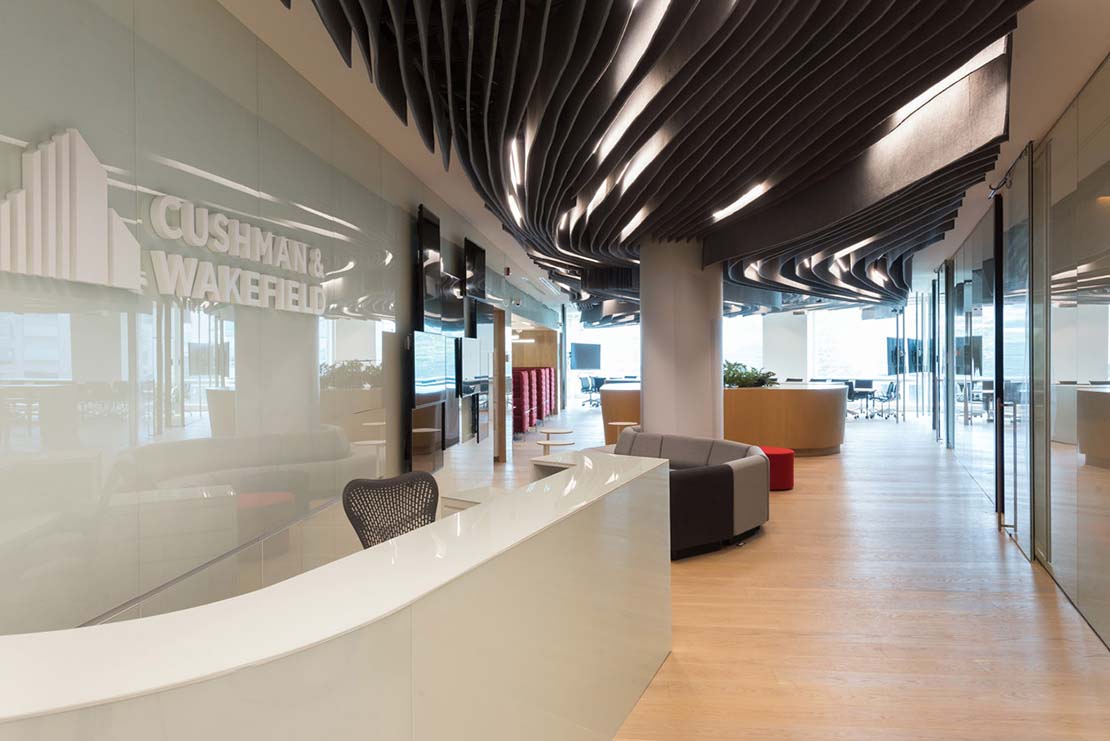 Cushman & Wakefield Offices in Mexico City: a sea of design in a fluid and dynamic interior