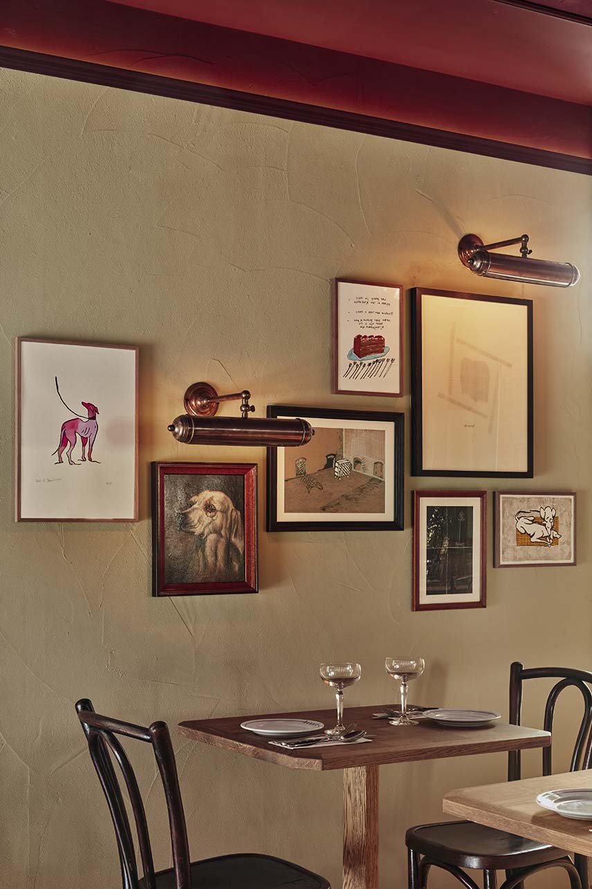 Bonnie bar-bistro design celebrates the hospitality of old cafes in Amsterdam, amid drinks and stories