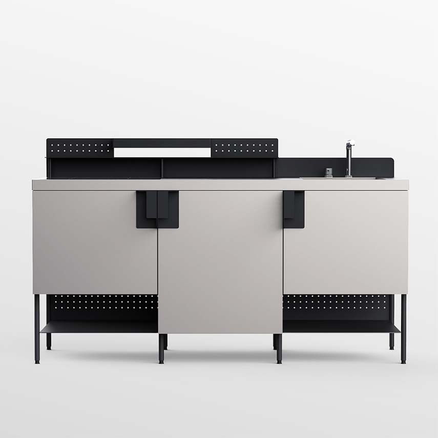 Cucina di design Àtria che trasforma gli outdoor in spazi domestici