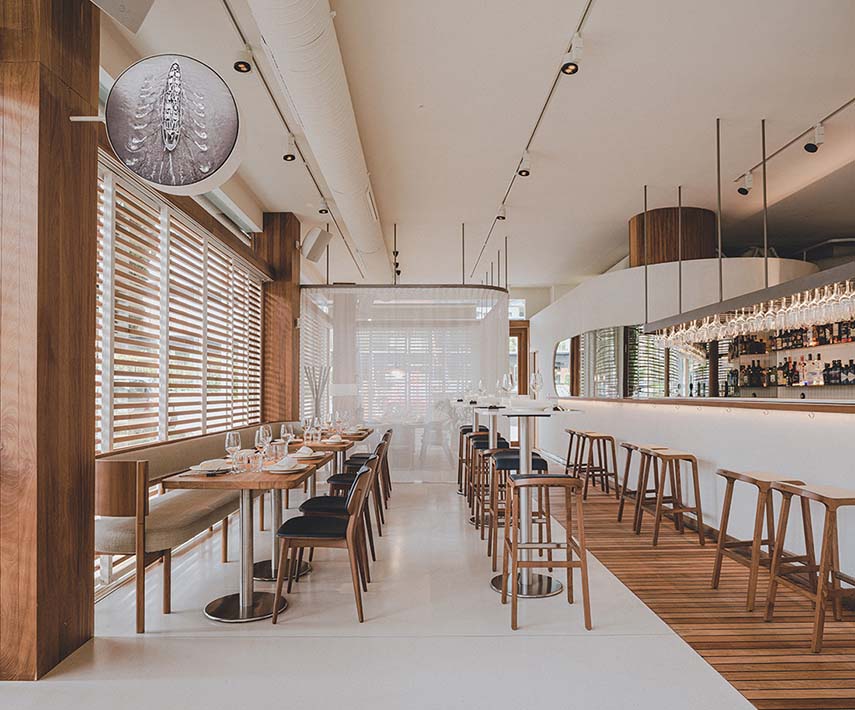 Open Kitchen in La Maruca Restaurant, the Sea in Madrid