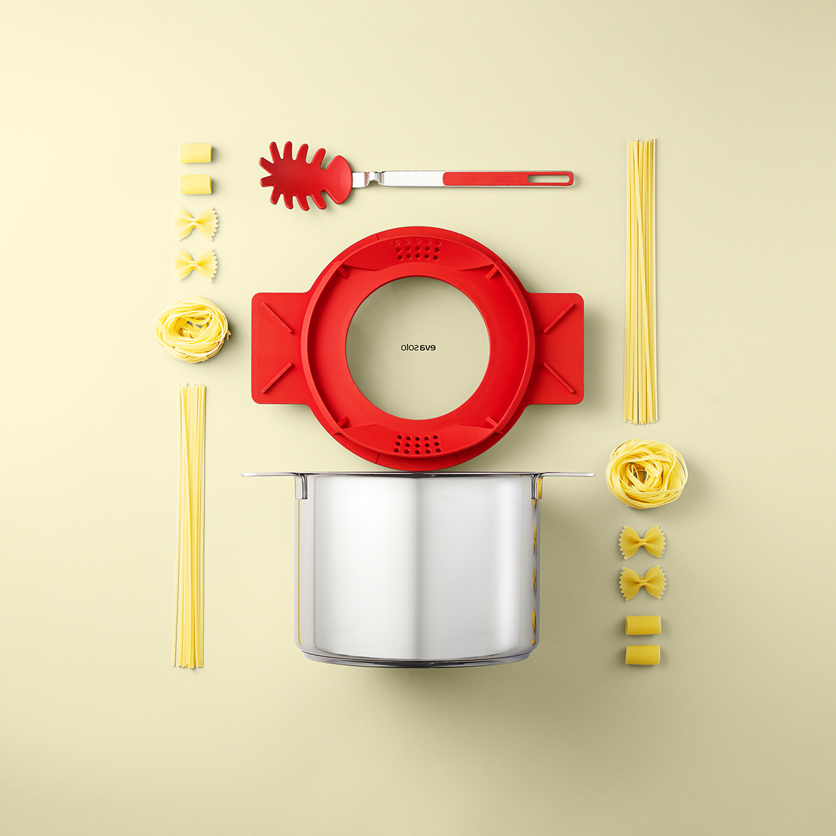 Estilo de vida y cocina tonos amarillo y rojo