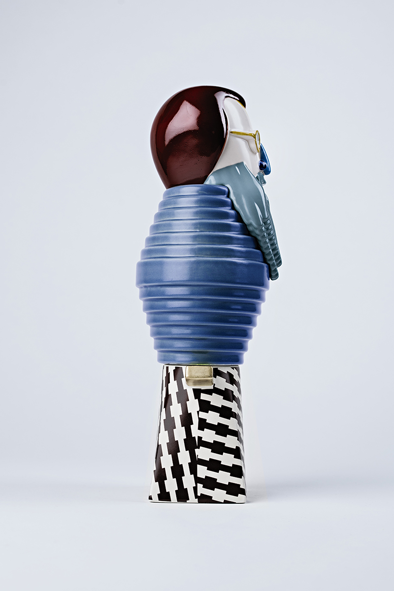 colored ceramic designer object