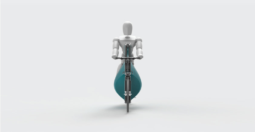 cargo bicycle with neoprene bag