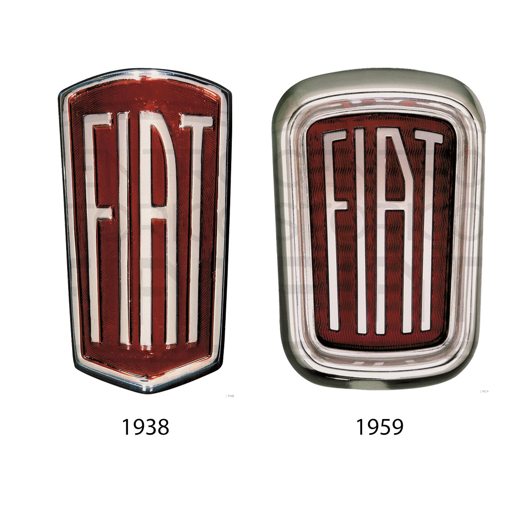 The fiat round and rectangular brands in comparison