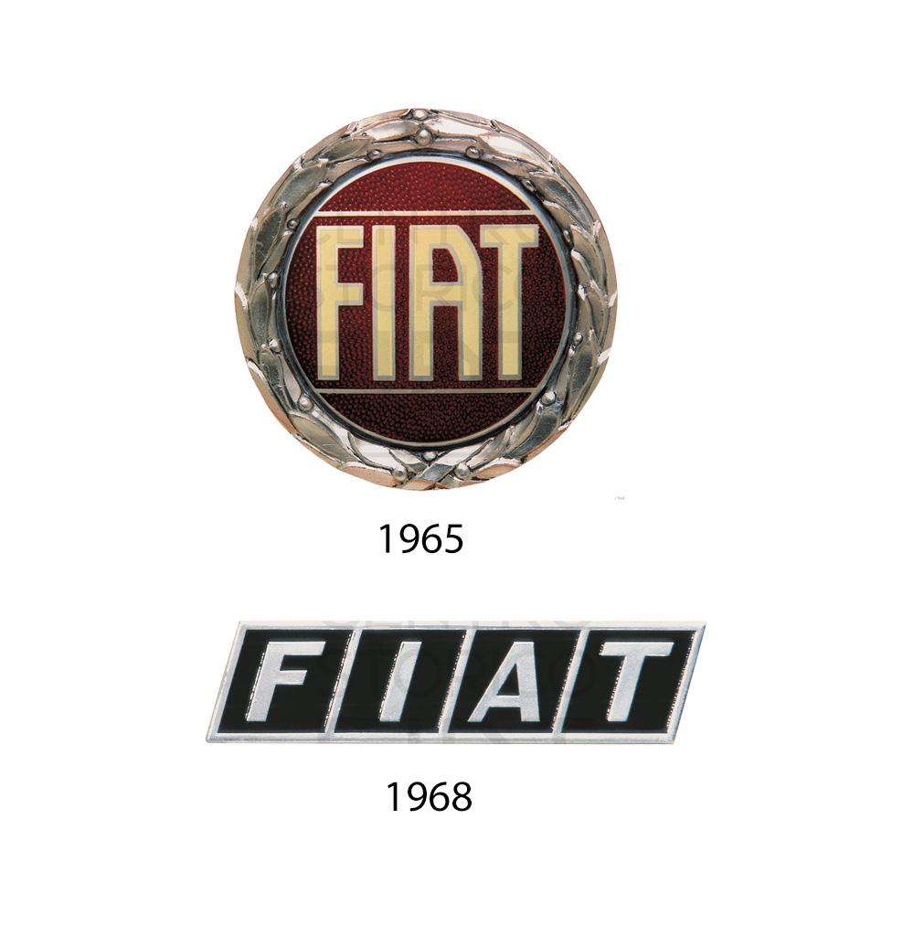 The fiat round and rectangular brands in comparison