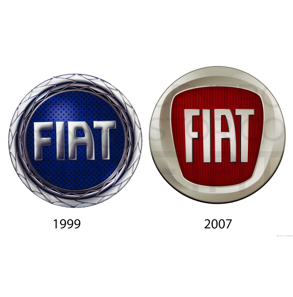 The fiat round and rectangular brands in comparison