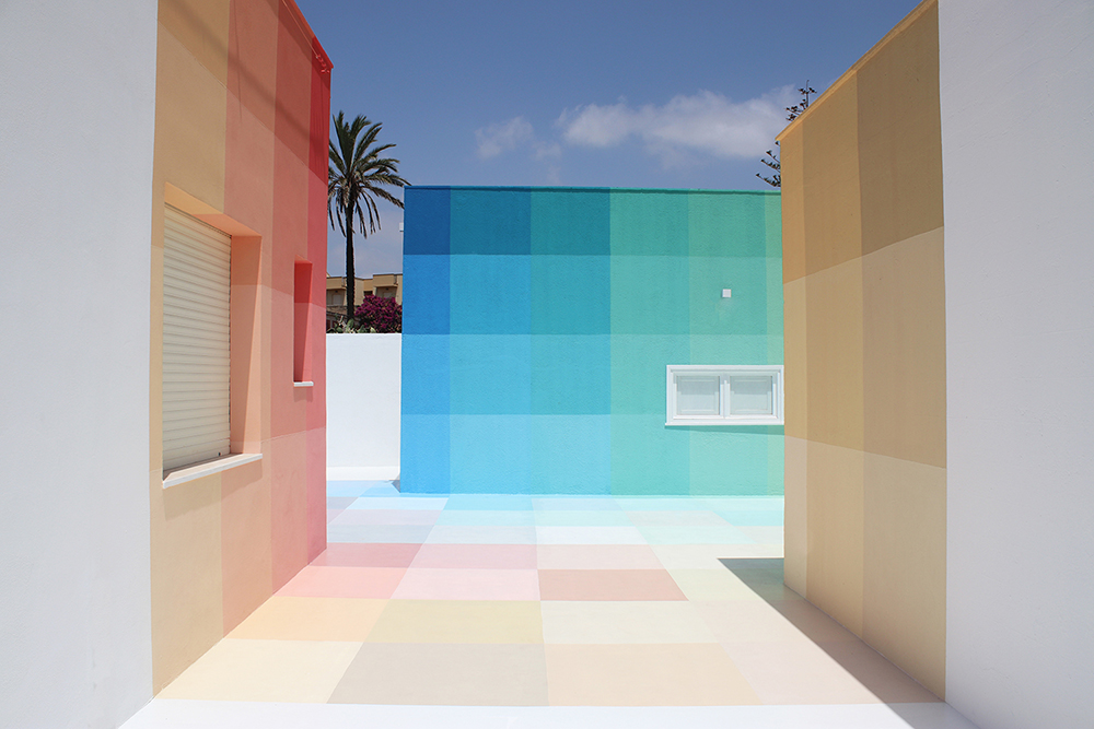chromatic scale white building