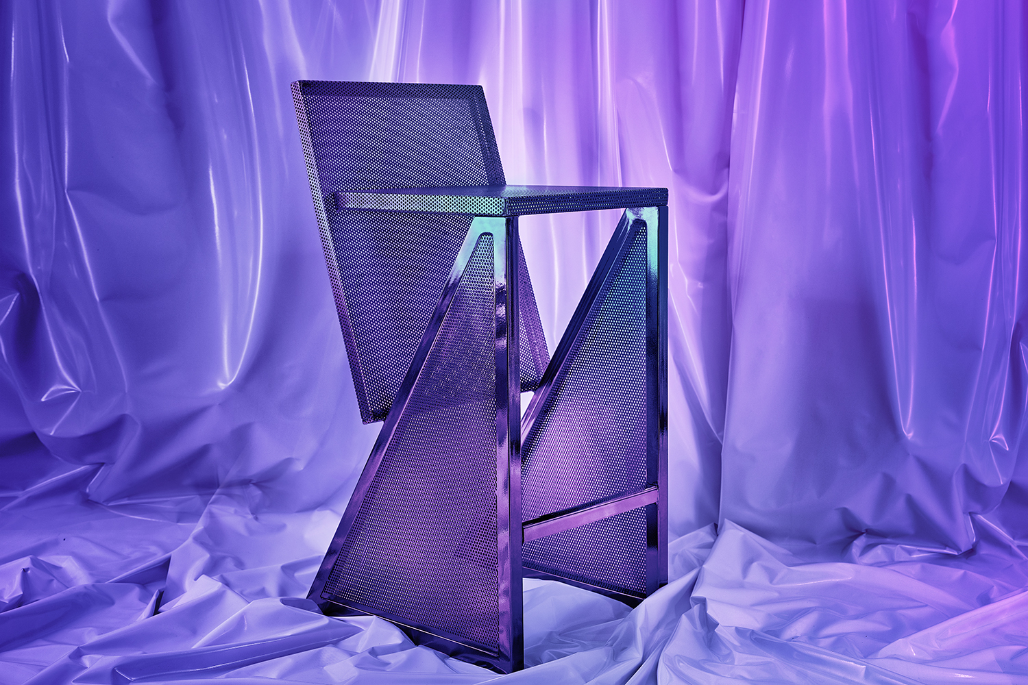 Custom metal stool