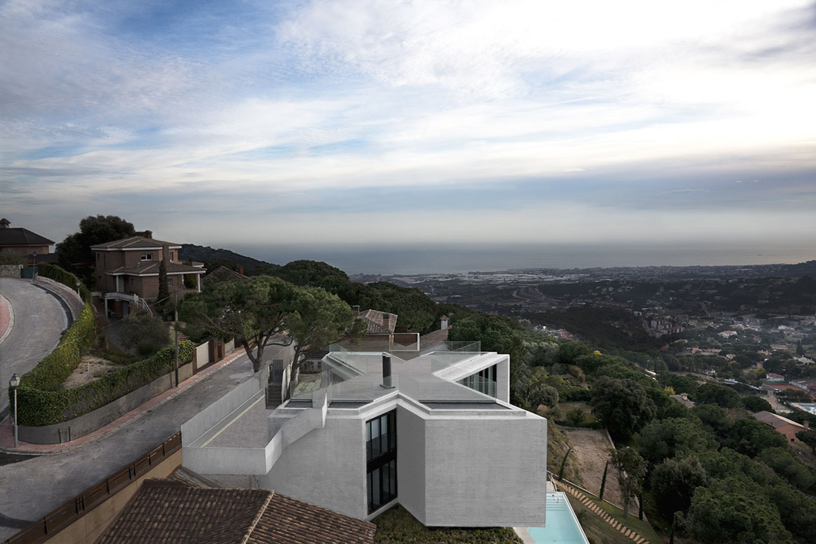 cantilevered terrace window