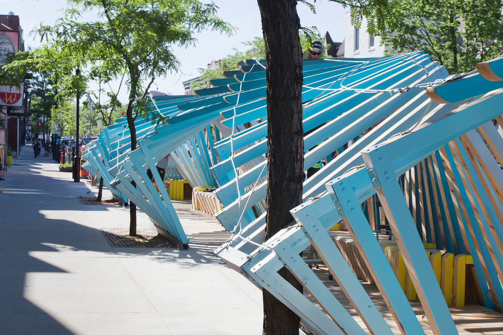 covered walkway street furniture