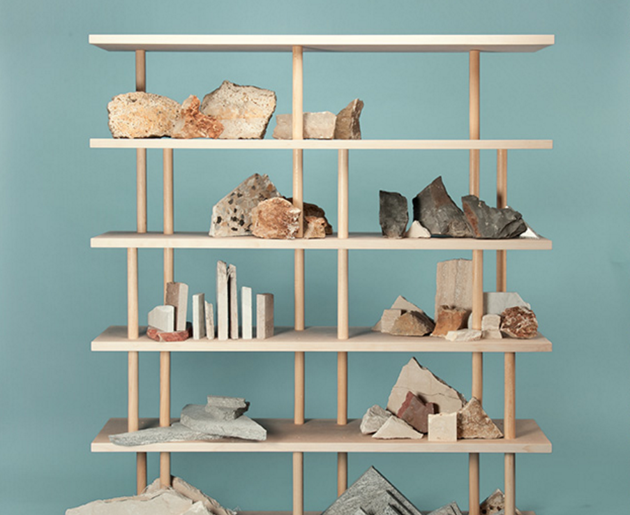 Libreria in legno minimal