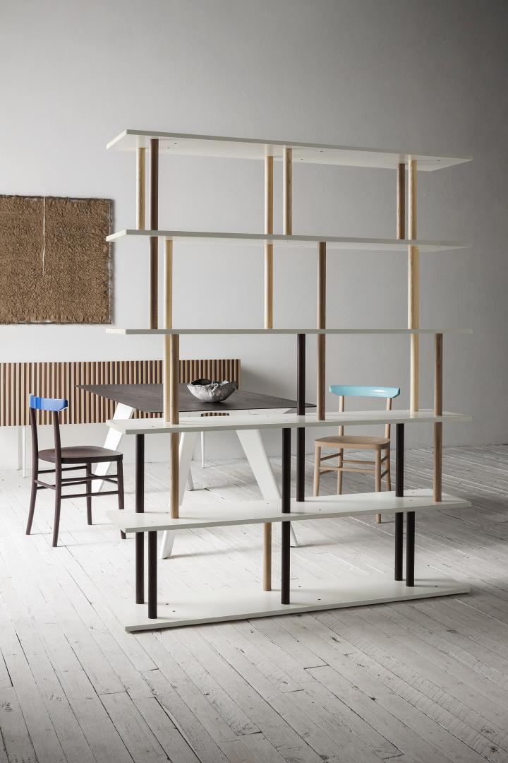 Libreria in legno minimal