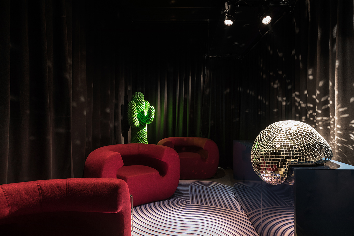 ambiente decoración discoteca color
