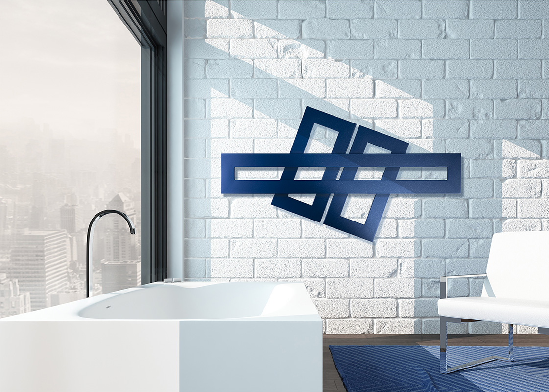Radiatore Cross designed by Luidi Brembilla