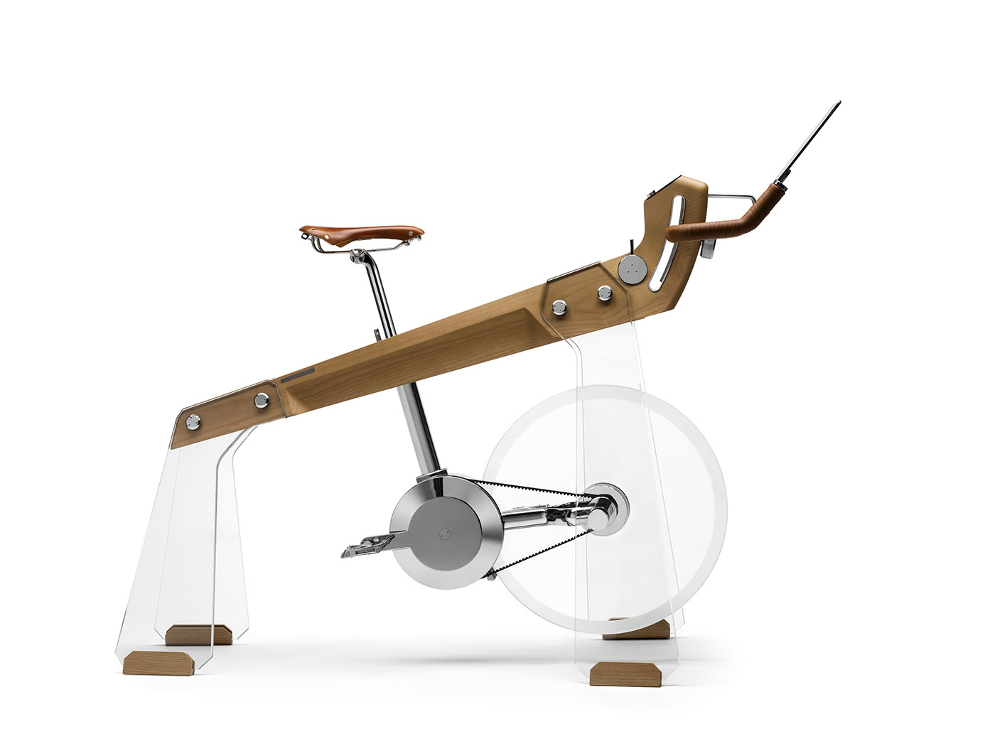 Home Wellness and Design. The bicycle without wheels turns into a furnishing object