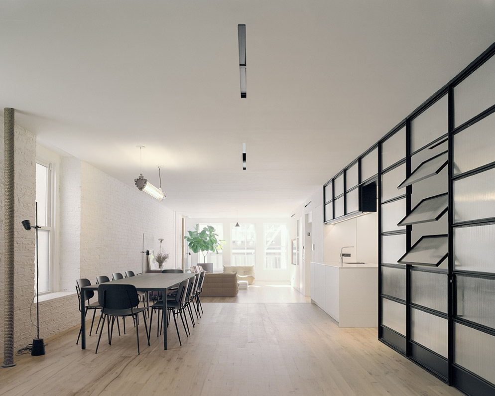 Loft SOho pavimento legno open space