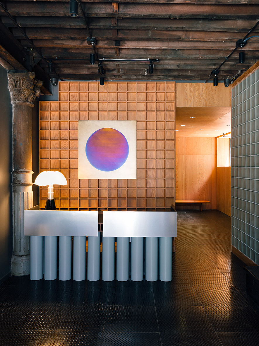 office new york open space brick exposed