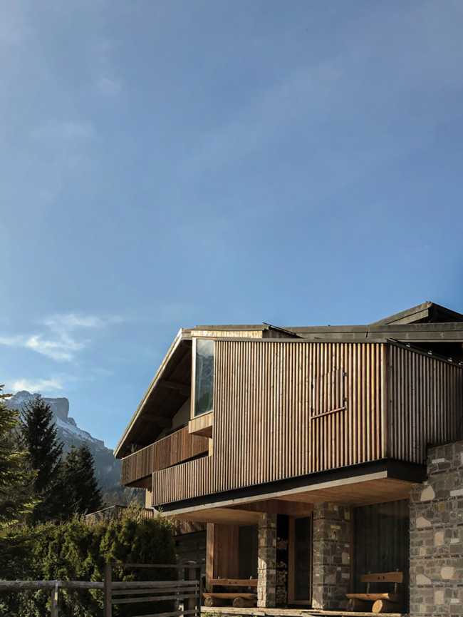 Restyling e ampliamento di una baita