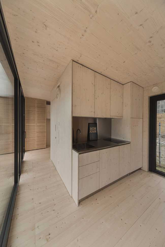Minimalism and comfort in a modular home. Ecological and sustainable architecture