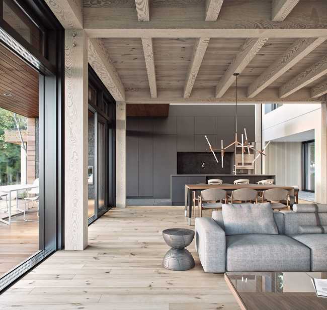 Casa in legno contemporanea