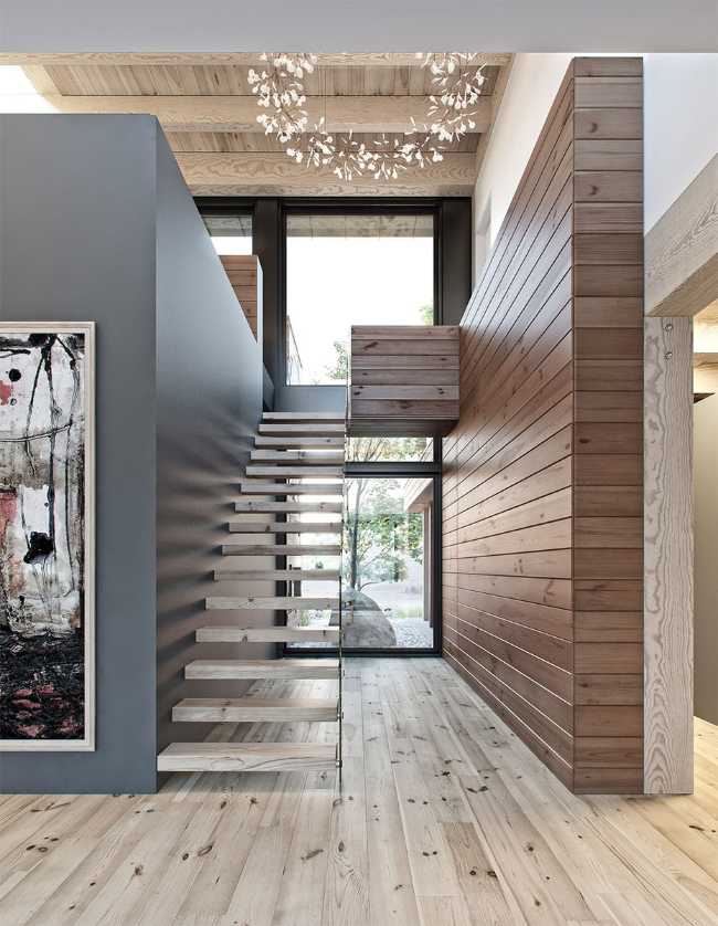 Casa in legno contemporanea