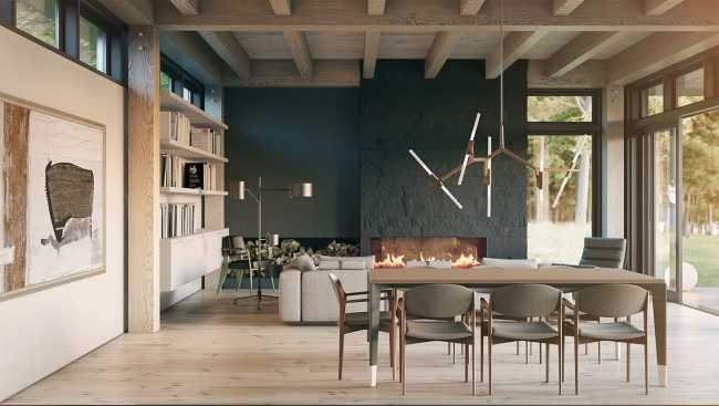 Casa in legno contemporanea