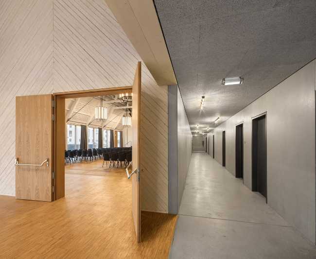 Cultural center in the German city of Berching. Form reinterprets traditional barns