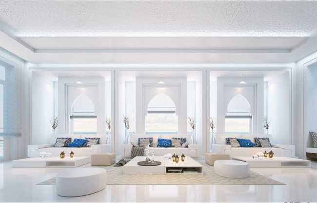 Villa en Abu Dabi. Diseño minimalista e icónico en nombre del lujo