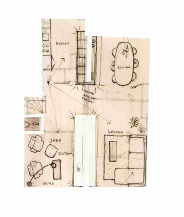 1950s flat in Rotterdam. Addition of a multifunctional