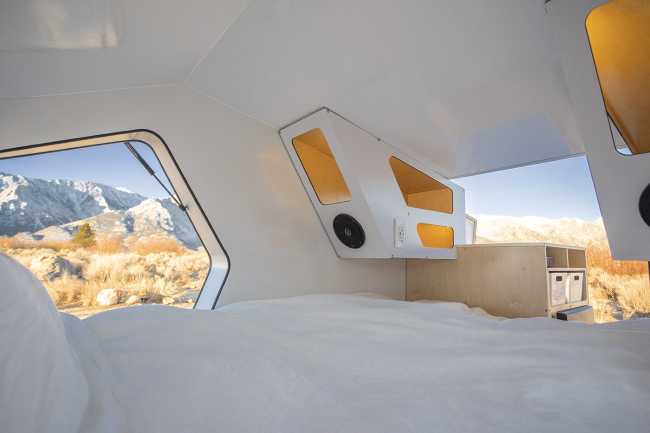 Polydrop, la remorque de voyage électrique. Le camping sans compromettre le confort.