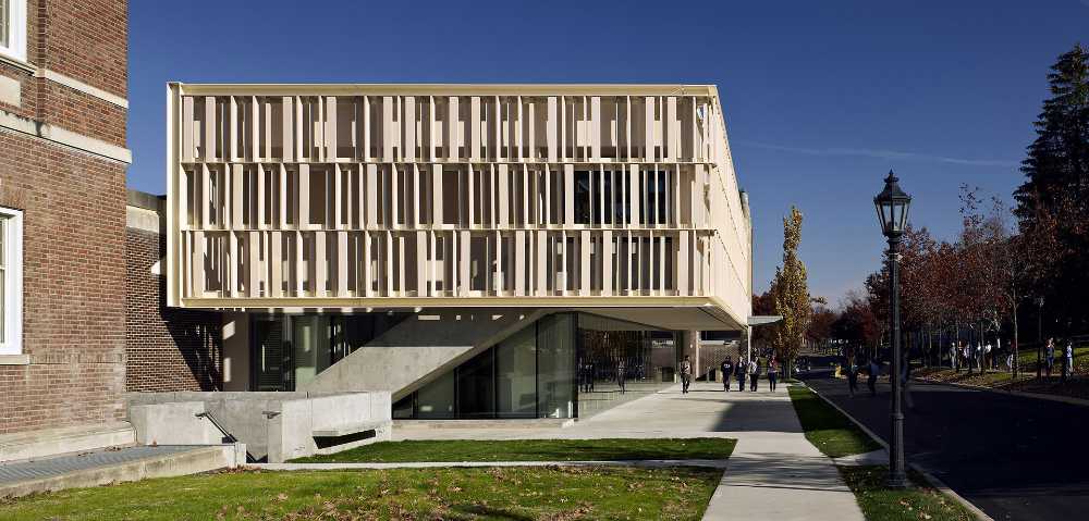 McGee Art Pavilion in New York. Large ceramic vessel containing art and light