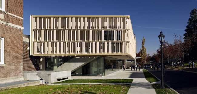 McGee Art Pavilion in New York. Large ceramic vessel containing art and light