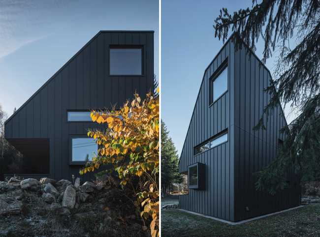Chalet grigio scuro