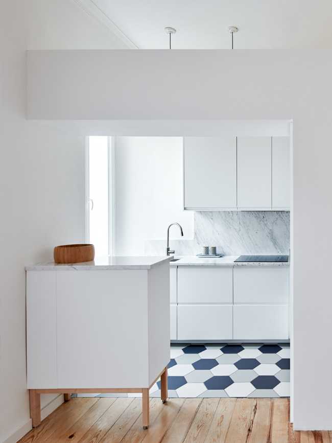 Renovated apartment in Corsica. Wooden floor and local marble fireplaces