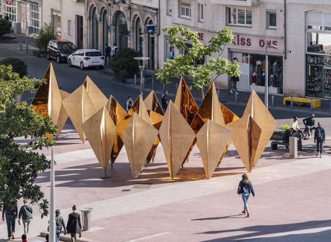Fôret, la instalación artística que integra bosque y ciudad.