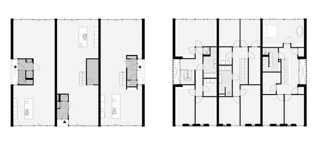 Maritime character for three homes in Rotterdam. 