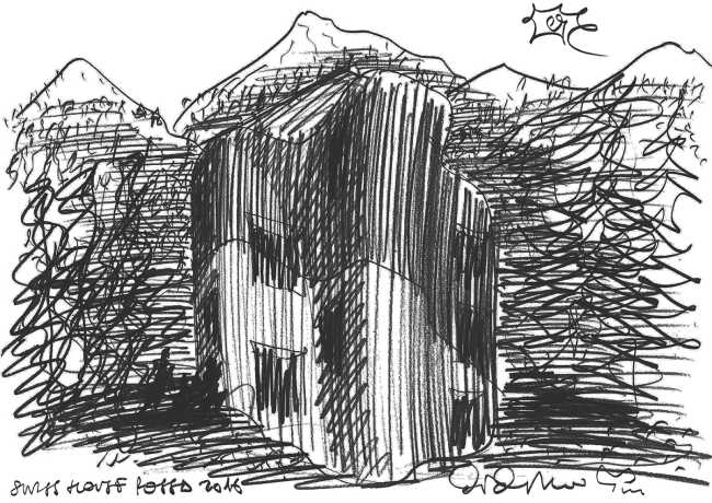 Dwelling designed as a living sculpture. A work on the borderline between art and architecture