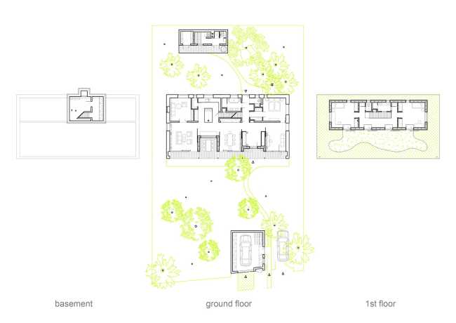 Nuova casa tra gli alberi di un vecchio giardino. Panorama e risorse naturali sfruttati a pieno