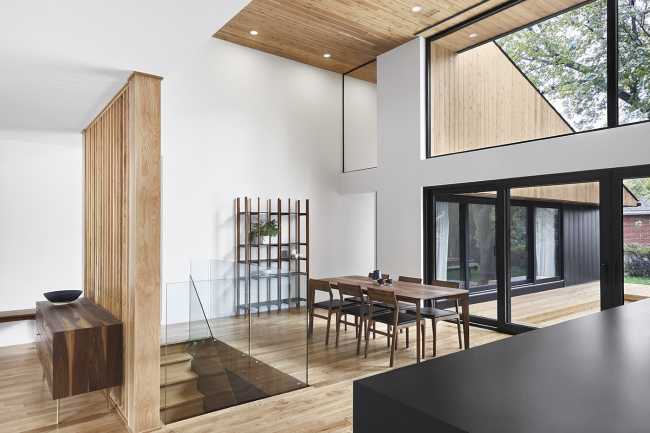 Pearl  House, ampliamento e riprogettazione di un volume esistente. Un grande spazio unico da vivere in famiglia