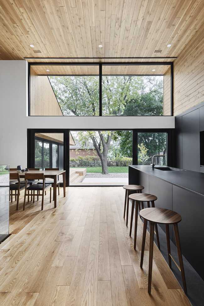 Pearl  House, ampliamento e riprogettazione di un volume esistente. Un grande spazio unico da vivere in famiglia