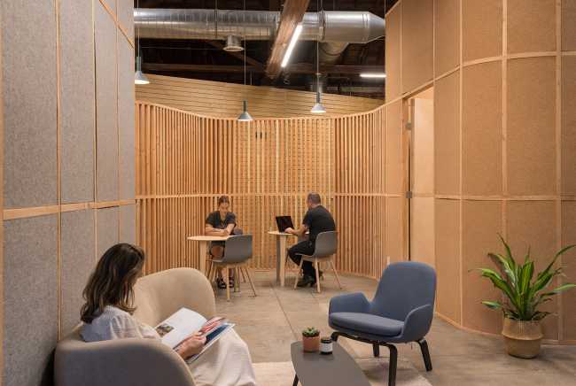 California headquarters for the Big and Tiny brand. Playground for adults and children