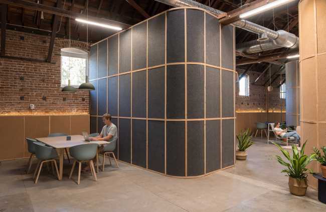 California headquarters for the Big and Tiny brand. Playground for adults and children